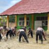 Brimob Polda Banten Bantu Pemulihan Fasilitas Pendidikan Pascabencana di Aceh Utara