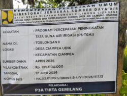 P3-TGAI di Ciampea Udik Berjalan, Perkuat Jaringan Irigasi dan Dukung Produktivitas Pertanian