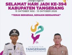 Pemdes Rancaiyuh Sampaikan Ucapan Selamat Hari Jadi ke-394 Kabupaten Tangerang, Suherman Ajak Masyarakat Terus Bersinergi Membangun Daerah